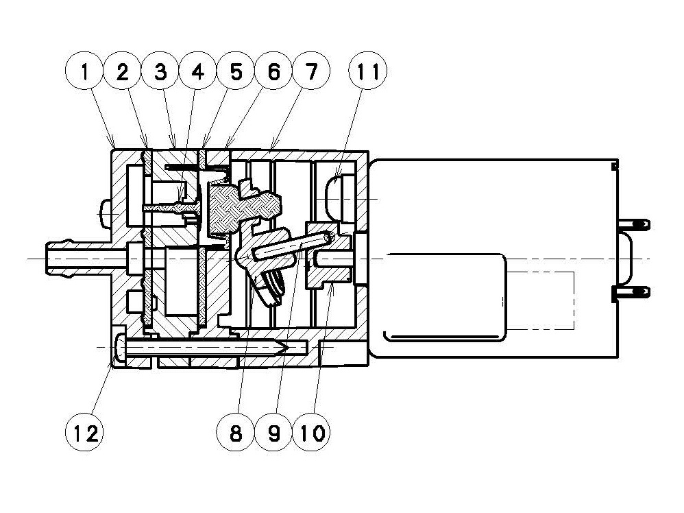 Material Specification for Nidec Diaphragm Pump